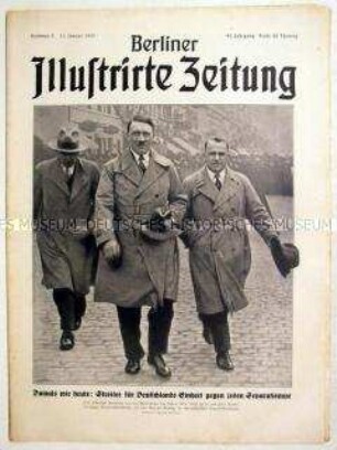 Wochenzeitschrift "Berliner Illustrirte Zeitung" u.a. über die bevorstehende Volksabstimmung zur Wiederangliederung des Saargebietes an das Deutsche Reich