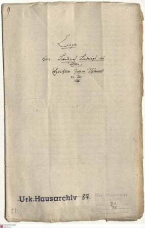 Testament Landgraf Ludwigs IV. von Hessen-Marburg (Kopie)