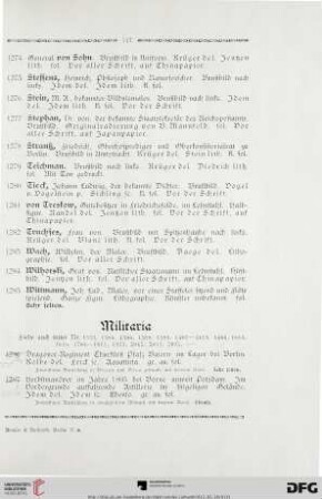 Militaria (Nr. 1286-1330)