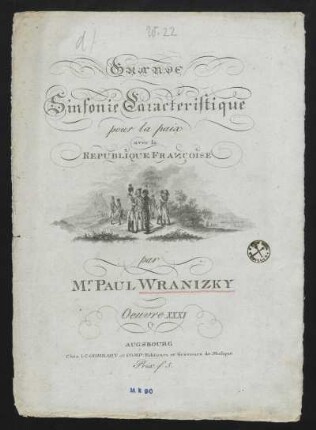 Grande Sinfonie Caracteristique pour la paix avec la Republique Françoise, op. 31