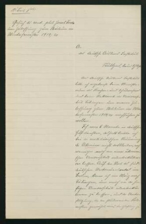 Gesuch des cand. phil. 8.7.1919