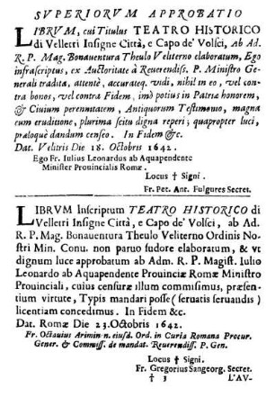 Svperiorvm Approbatio