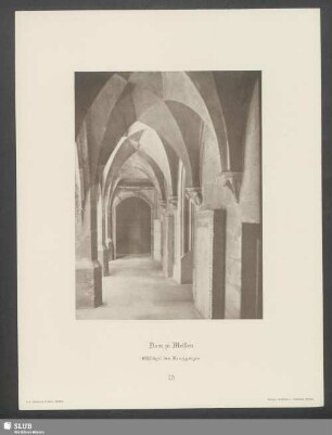 Dom zu Meißen. Ostflügel des Kreuzganges