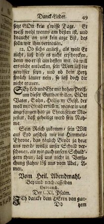 [Danck-Lieder.]