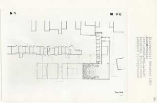 Kammerspiele, Berlin-Schöneberg (Diplomarbeit bei Bernhard Hermkes): Grundriss 3. Obergeschoss