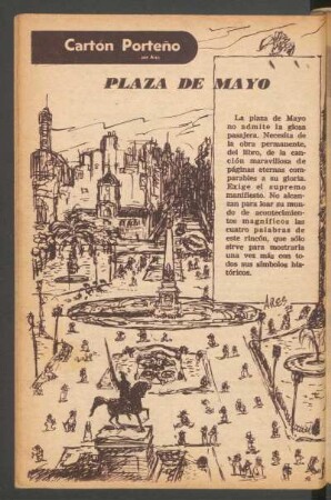 Plaza de Mayo : Cartón porteño