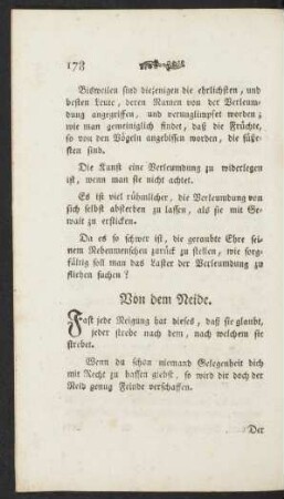 Von dem Neide