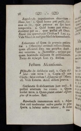 98-100, Festum Ascensionis