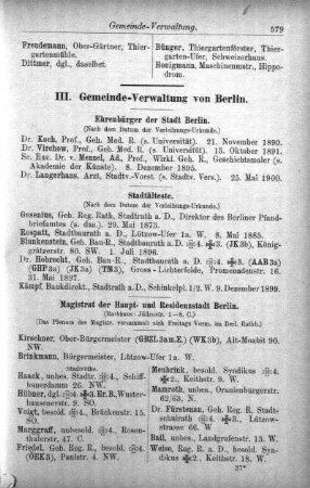 Gemeinde-Verwaltung von Berlin