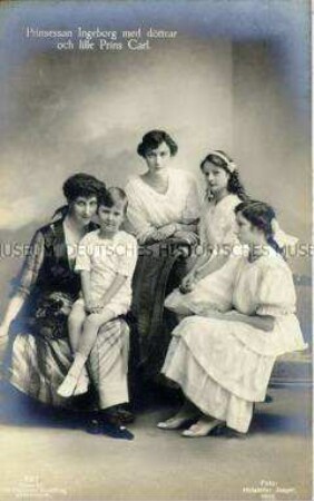 Ingeborg von Schweden mit ihren Kindern