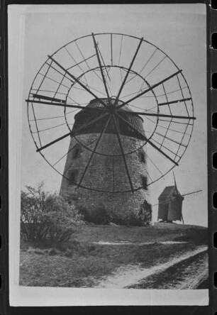 Eckartsberga. Turmholländer und Bockmühle, vor 1955, aus: Unser kleines Wanderheft Eckartsberga-Rastenberg-Bad Sulza, 1961