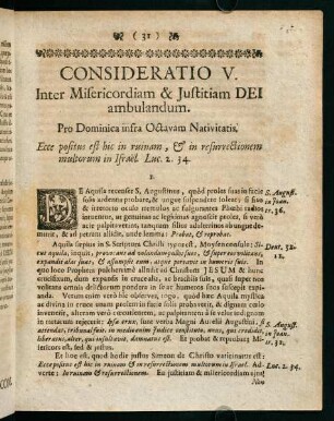 31-38, Consideratio V.