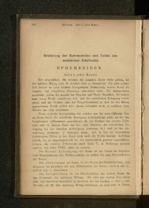 Erklärung der Ephemeriden und Tafeln des nautischen Jahrbuchs.