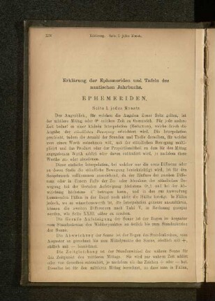 Erklärung der Ephemeriden und Tafeln des nautischen Jahrbuchs.