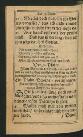 Der 51. Psalm. - Der 60. Psalm.
