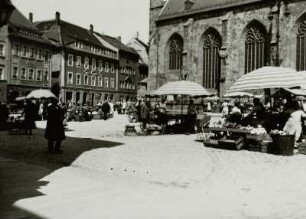Wochenmarkt auf dem Fleischmarkt in Bautzen