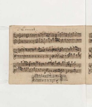 Menuette; cemb; a-Moll; BWV Anh. II 120
