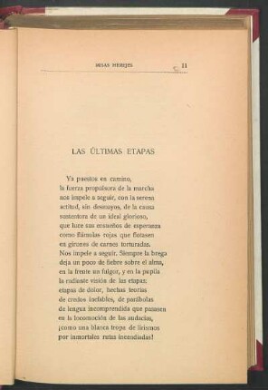 Las últimas etapas
