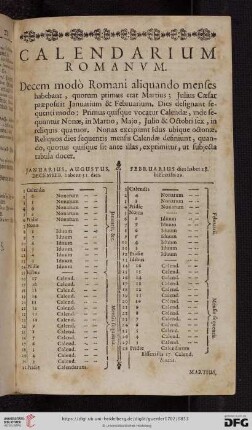 Calendarium romanvm