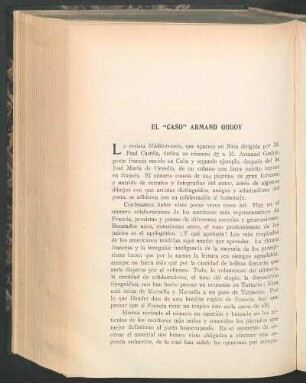 El "caso" Armand Godoy