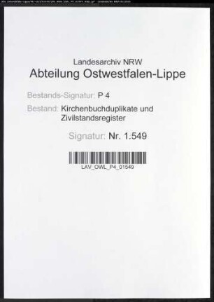 Kirchenbuchduplikate der katholischen Gemeinde (GHT 1850-1852). (Gemeinde: Benninghausen, katholische Gemeinde)