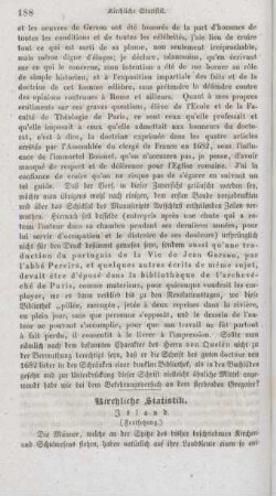 188-191 Kirchliche Statistik