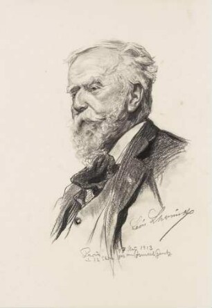 Bildnis Lhermitte, Léon (1844-1925), Maler, Radierer, Graphiker, Zeichner