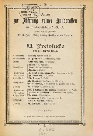 Preis-Suche. 7. 1893, 17. Apr.