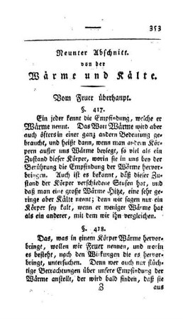 Vom Feuer überhaupt