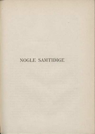 Nogle Samtidige