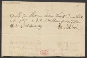 Brief an B. Schott's Söhne : 26.04.1819