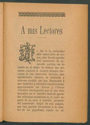 A mis lectores