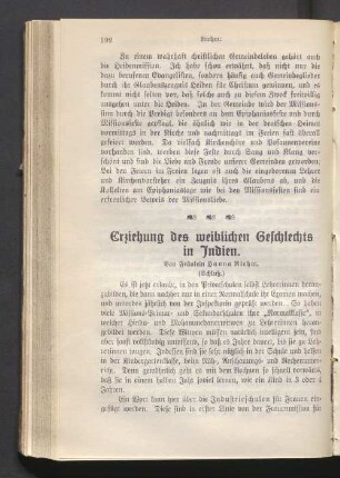 Erziehung des weiblichen Geschlechts in Indien