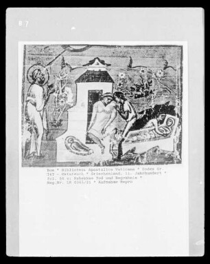 Codex Gr. 747 - Oktateuch — Rebekkas Tod und Begräbnis, Folio fol. 56 v