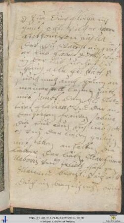 Handschriftliches Gebet