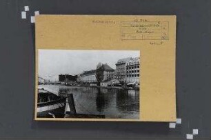 Mühlendammschleuse. Berlin, Mitte, Rolandufer/Fischerinsel
