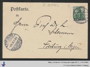 Postkarte, 3.8.1906