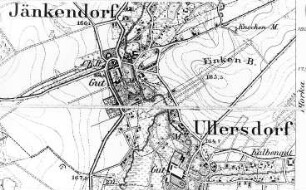 Waldhufen-Jänkendorf. Meßtischblatt, 1:25.000, Sekt. Niesky, 1886