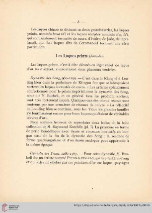 Les laques peints