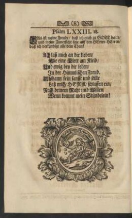 Psalm LXXIII, 28.