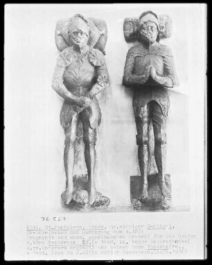 Grab des Grafen Friedrich IV. von Mörs (gestorben 1448) und seines Sohnes Vinzenz (gestorben 1499)