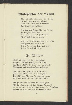 Philosophie der Armut