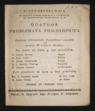 Quatuor Problemata Philosophica