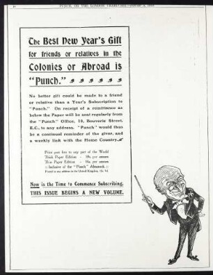 The Best New Year's Gift for friends or relatives in the Colonies or Abroad is "Punch"