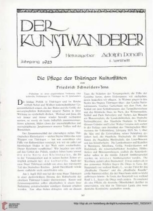 4/5: Die Pflege der Thüringer Kulturstätten