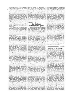 Zur Einführung der französischen Sprache