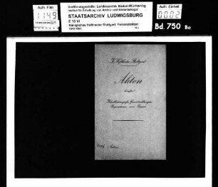 Zepf, Ernst (*05.07.1866 in Wurmlingen, OA Tuttlingen); Rechnungsrat; ausgesch.: 1907