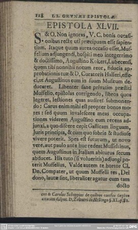 Epistola XLVII
