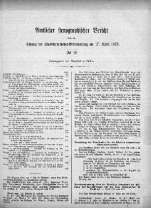 No. 19, 17. April 1879
