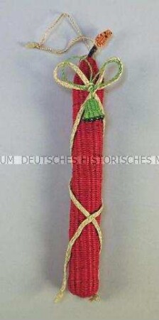 Christbaumschmuck: Kerze aus Naturfaser